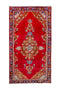 3'5" x 6'1" Small Vintage Turkish Red Rug