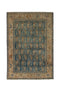 4'6" x 6'11" Vintage Turkish Neutral Blue Medium Rug