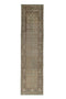 3'9" x 16'11" Vintage Turkish Neutral Long Runner Rug