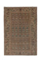 4'6" x 6'11" Neutral Vintage Handwoven Small Rug