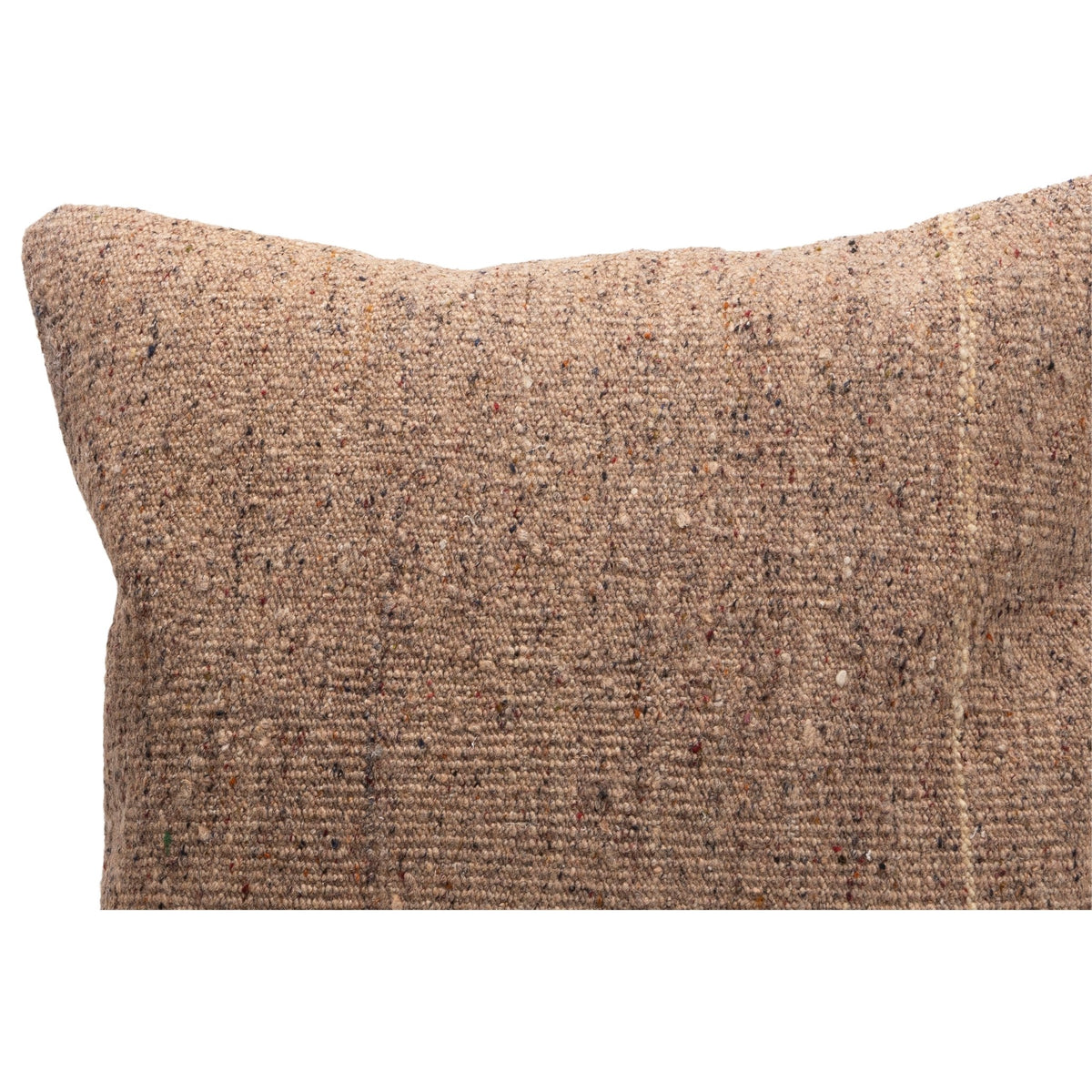 24" x 24" Handwoven Neutral Kilim Cushion Cover