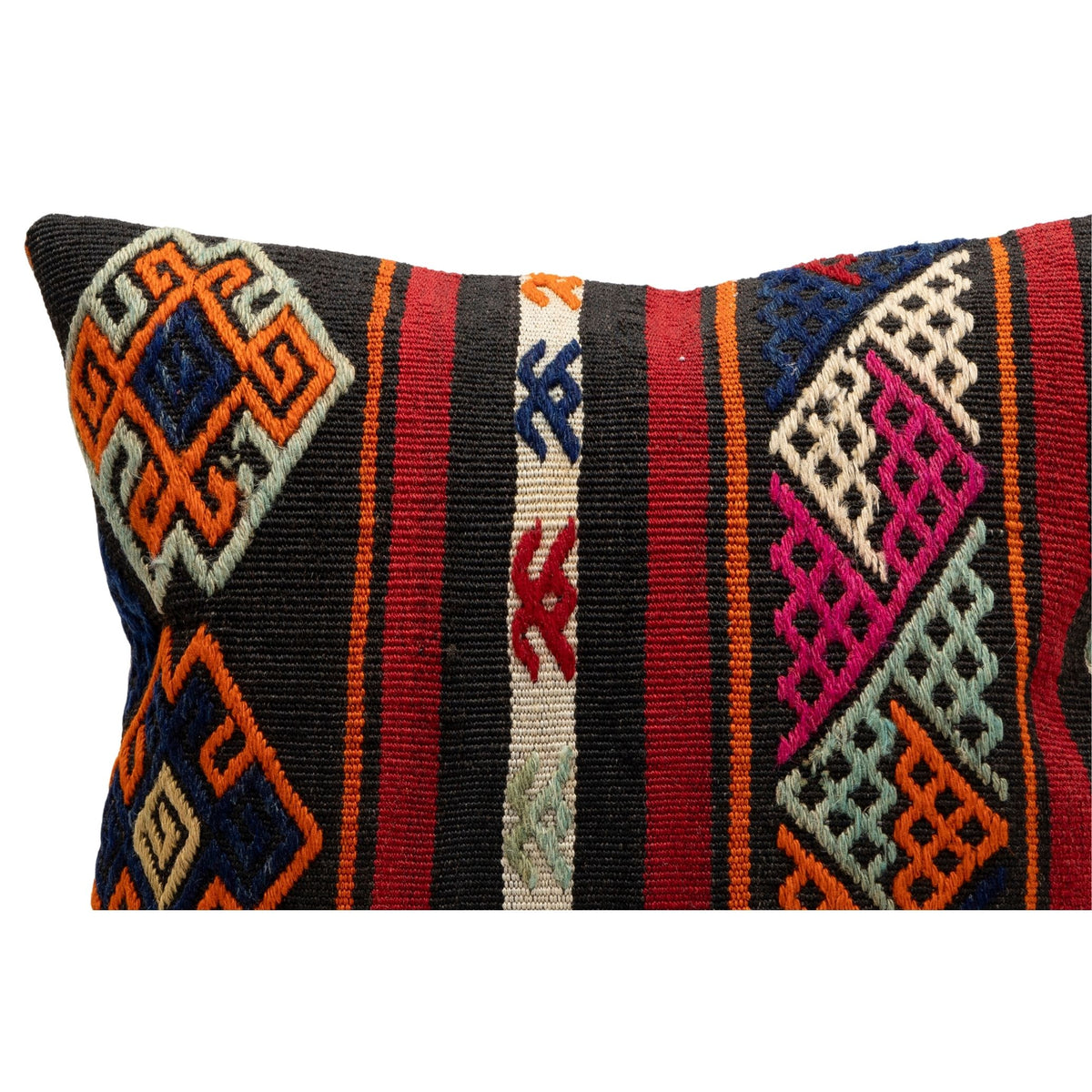 Authentic Kilim Throw Pillow Case 16" x 16"