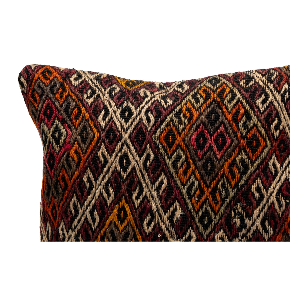 Handwoven Vintage Kilim Pillow Case 16" x 16"