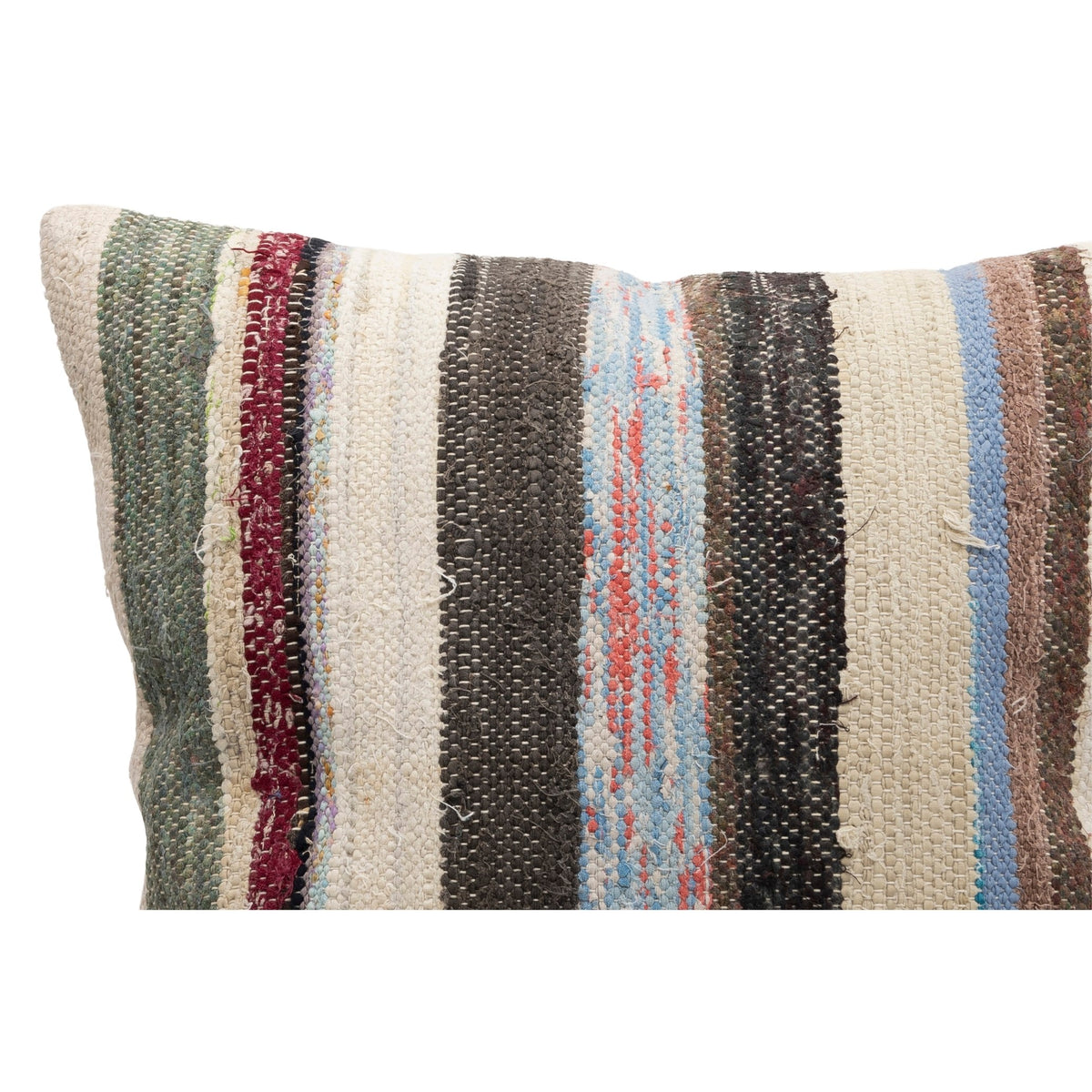 24" x 24" Striped Handmade Kilim Pillow Cover