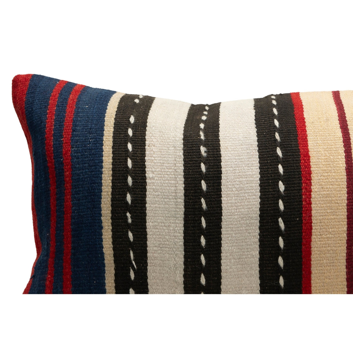 Handwoven Striped Kilim Throw Pillow Case 16" x 24"