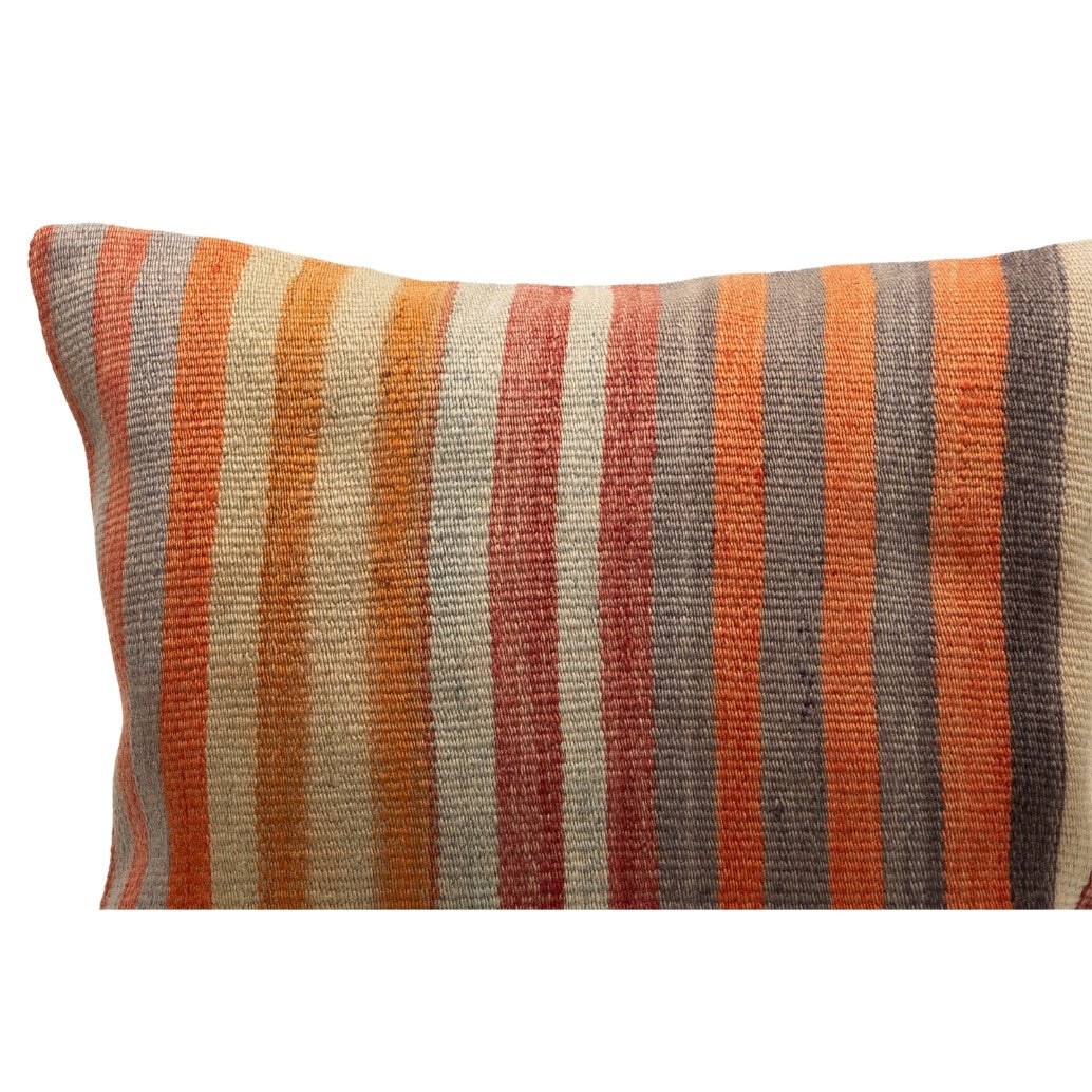 Vintage Striped Kilim Pillow Cover 20" x 20"