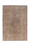 6'1" x 8'10" Handmade Vintage Beige Neutral Large Rug