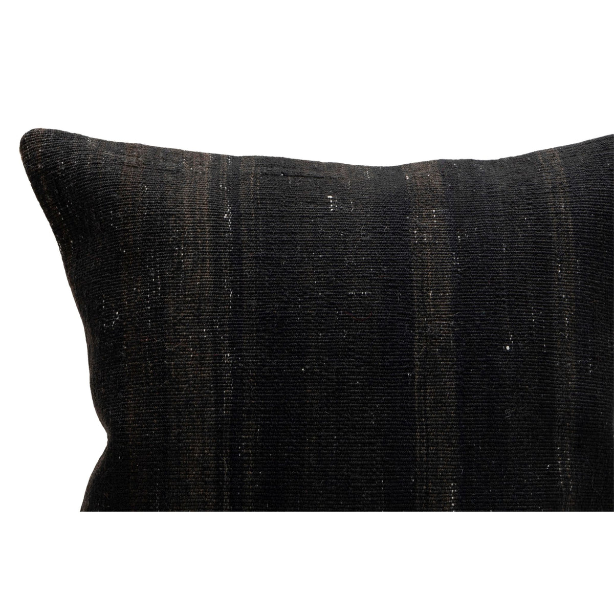 Handmade Black Kilim Pillow Cover 16" x 16"