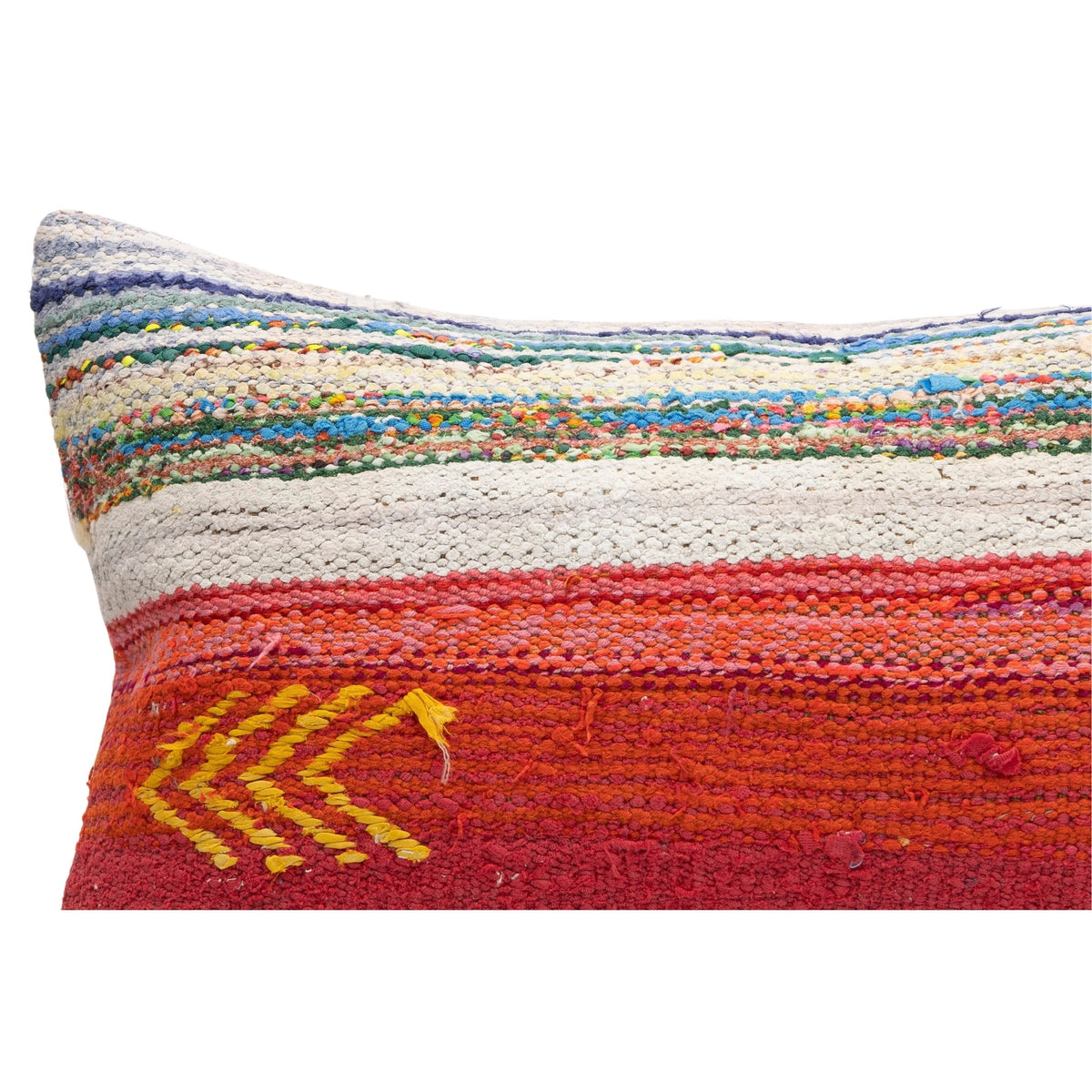 Striped Ethnic Kilim Pillow Cover 16" x 24"