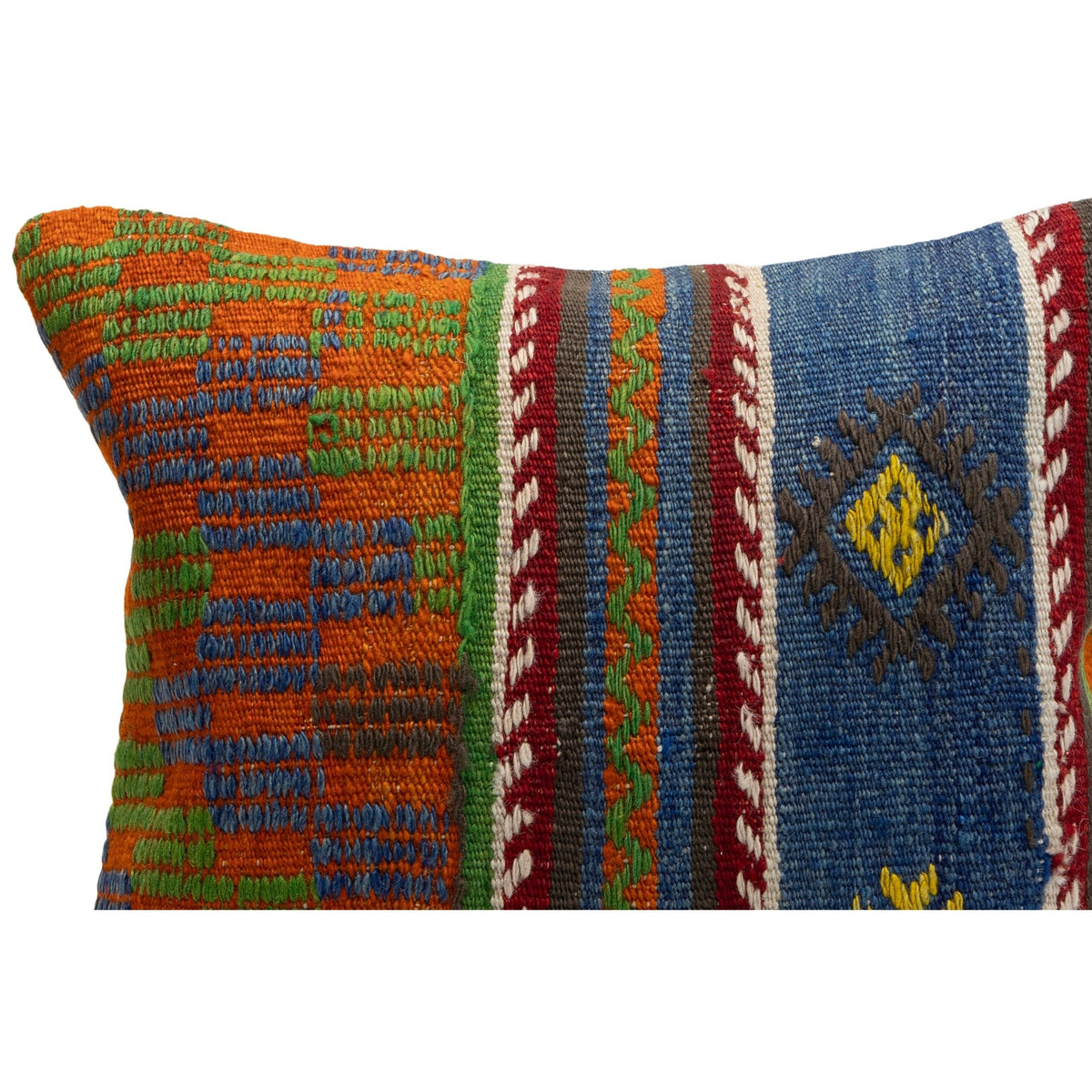Handmade Boho Kilim Throw Pillow Case 16" x 16"