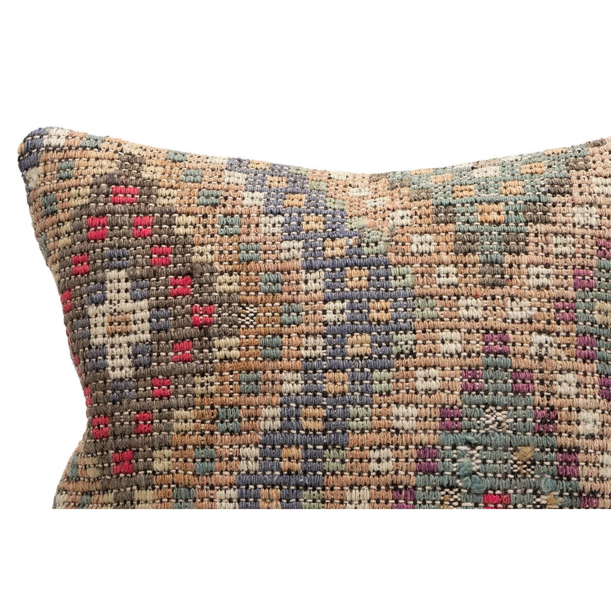 Handwoven Kilim Throw Pillow Cover 16" x 16"