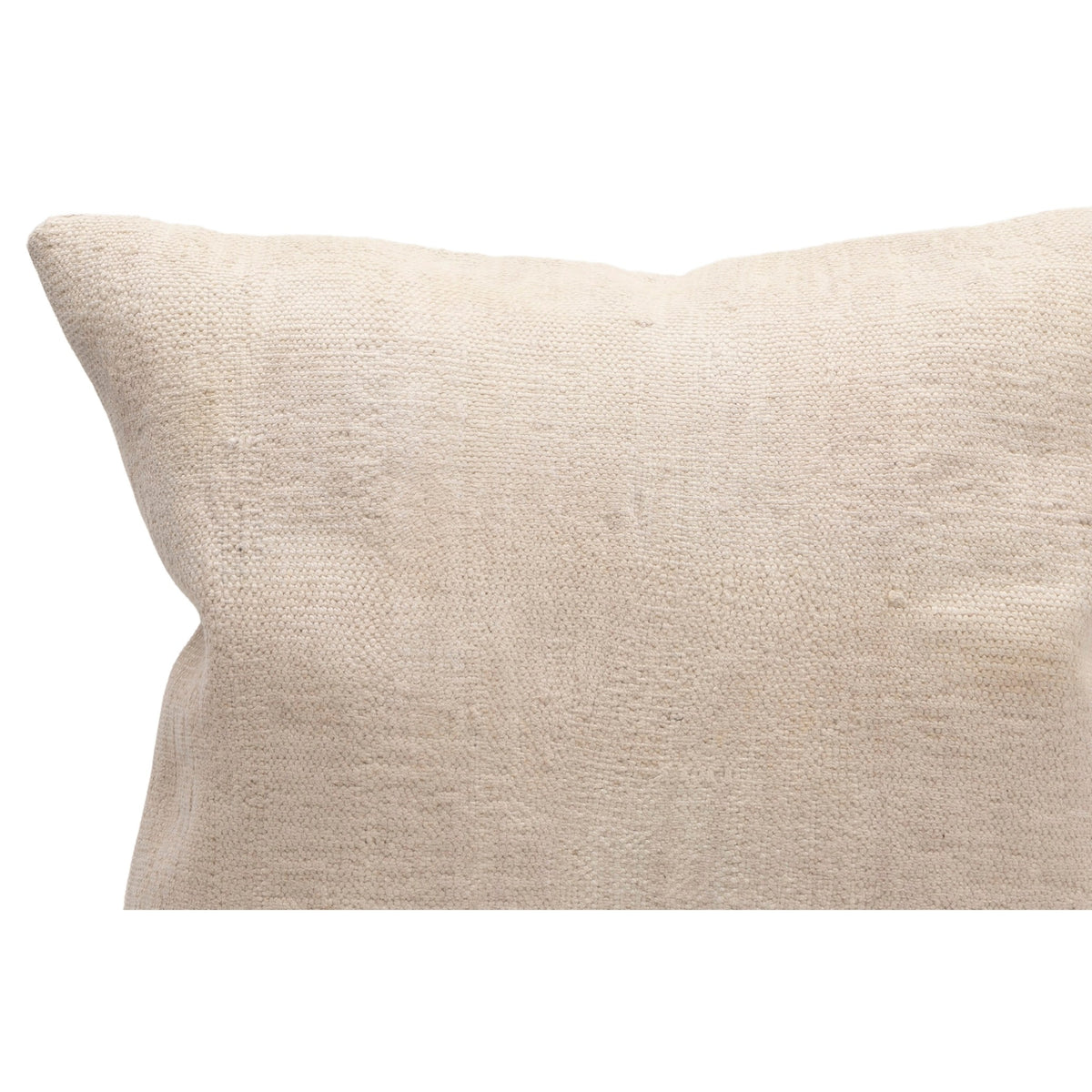 Neutral Handmade Wool Pillow Cover 16" x 16"