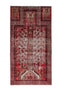 3'7" x 6'10" Vintage Turkish Small Red Rug