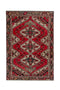 4'1" x 6'2" Handmade Vintage Turkish Small Rug