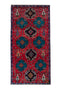 3'6" x 7'10" Handwoven Vintage Turkish Runner Rug
