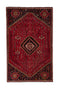 4'10" x 7'9" Handmade Vintage Turkish Red Medium Rug