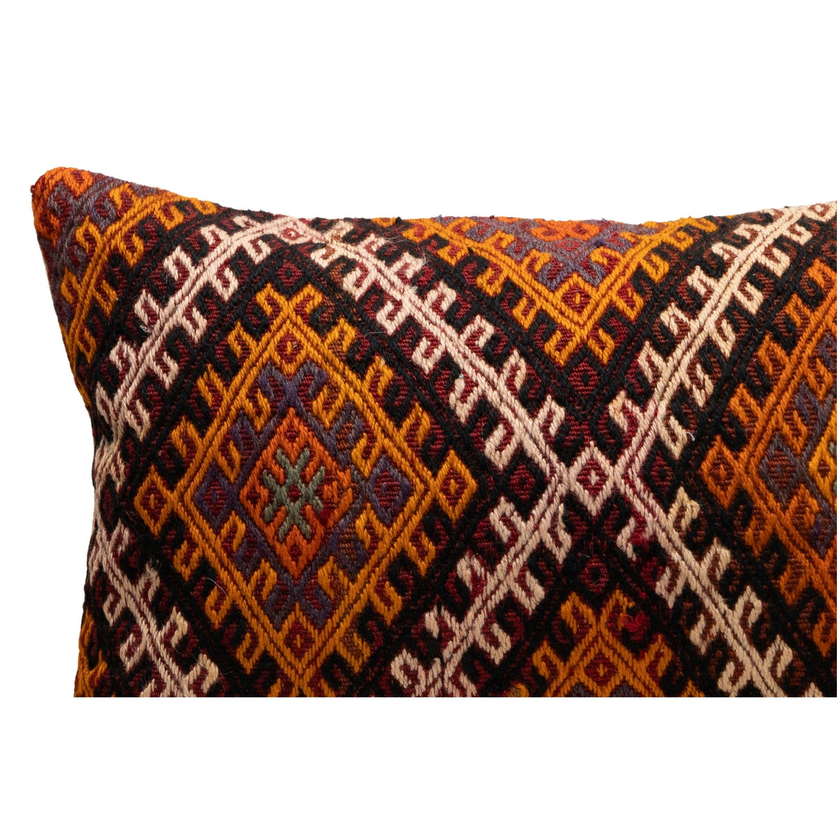 Vintage Geometric Kilim Pillow Cover 16" x 24"