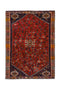 3'8" x 5'3" - Handmade Vintage Persian Style Rug