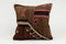 16x16 Turkish Kilim Cushion | Vintage Wool Pillow