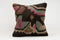 16x16 Turkish Kilim Cushion | Vintage Wool Pillow