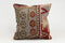 16x16 Vintage Kilim Pillow | Handwoven Turkish Cushion