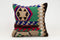 16x16 Vintage Kilim Pillow | Handwoven Turkish Cushion