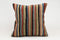 16x16 Vintage Kilim Pillow | Handwoven Turkish Cushion