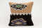 16x16 Vintage Kilim Pillow | Handwoven Turkish Cushion