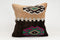 16x16 Vintage Kilim Pillow | Handwoven Turkish Cushion