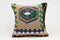 16x16 Vintage Kilim Pillow | Handwoven Turkish Cushion