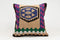 16x16 Vintage Kilim Pillow | Handwoven Turkish Cushion