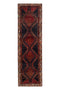 3'7" x 12'4" - Handmade Vintage Persian Style Rug