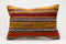 Handmade Vintage Kilim Throw Pillow Case 16" x 24"