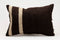 Vintage Turkish Kilim Brown Pillow Cover