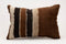 Vintage Turkish Kilim Brown Pillow Cover
