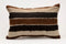 Vintage Turkish Kilim Brown Pillow Cover