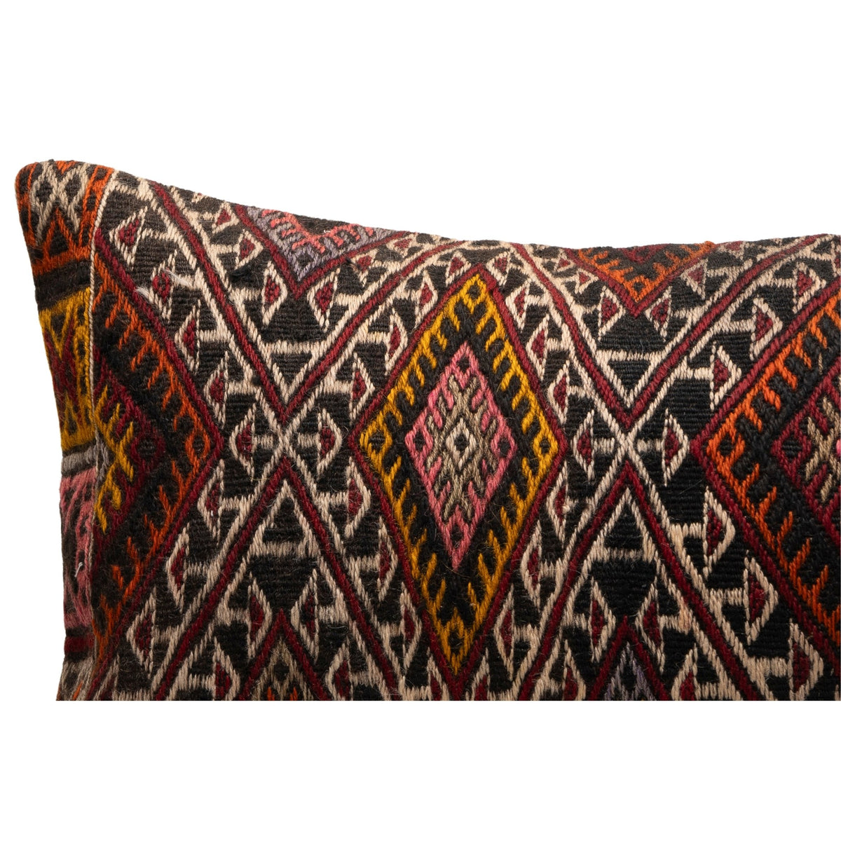 Handwoven Oriental Kilim Throw Pillow Case 16" x 24"