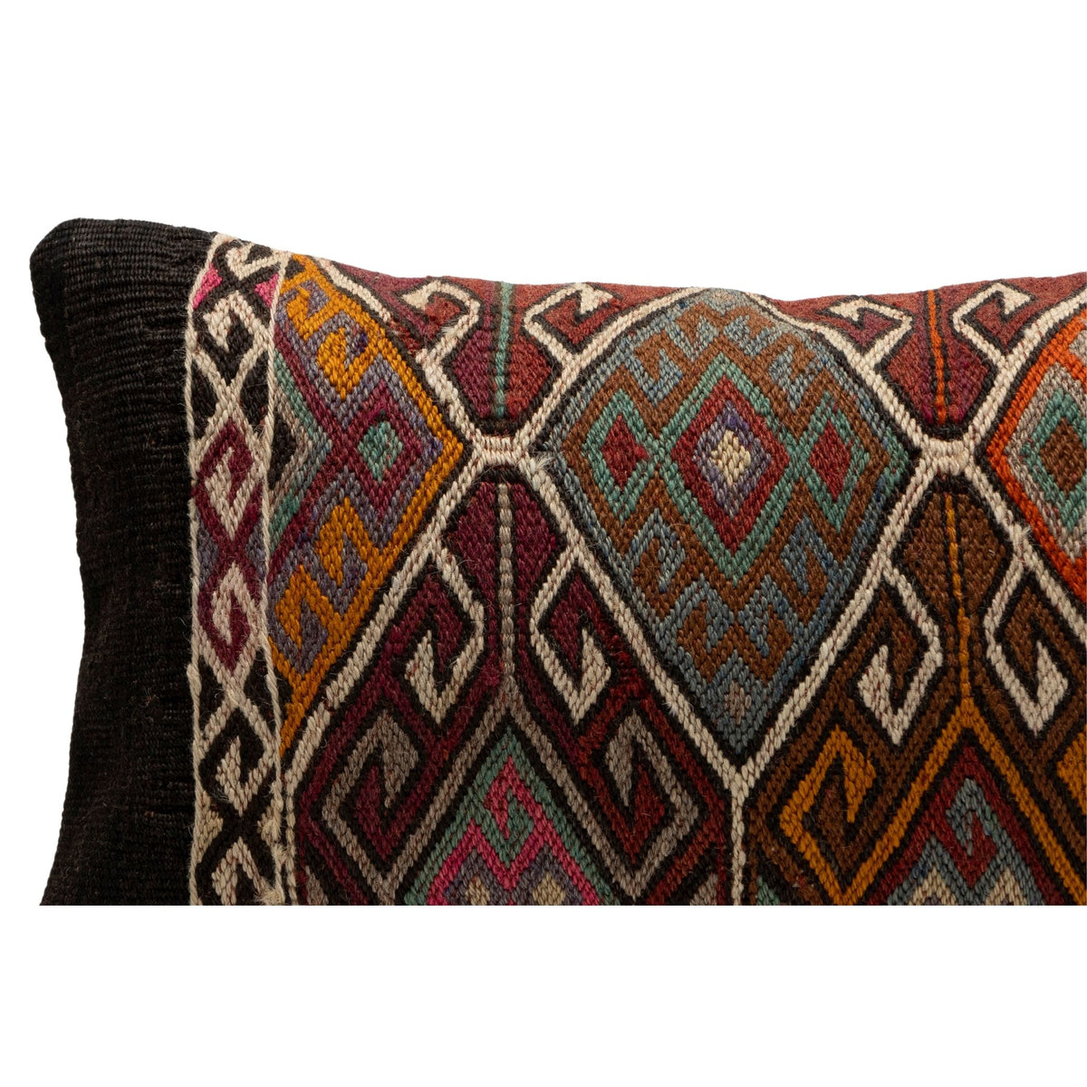 Authentic Geometric Kilim Pillow Case 12" x 20"