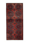 4'6" x 10'6" - Handmade Vintage Persian Style Rug