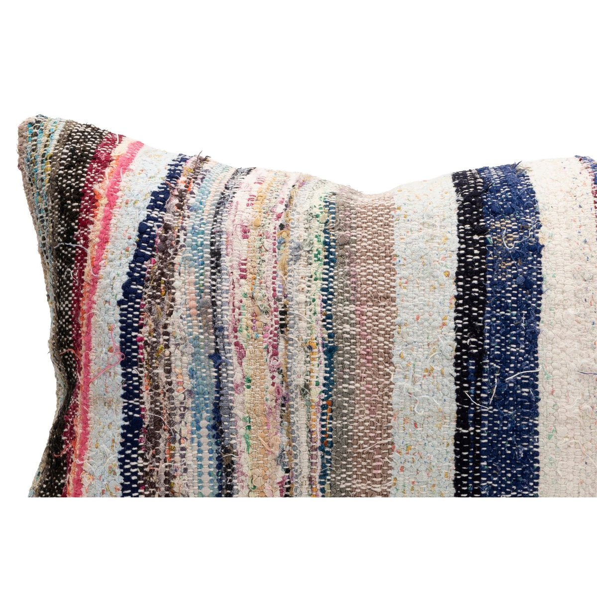 Vintage Striped Kilim Pillow Cover 16" x 24"