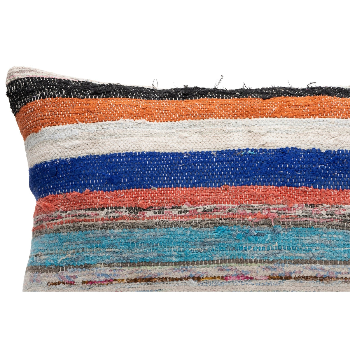 Striped Ethnic Kilim Pillow Cover 16" x 24"