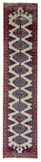 2'7" x 10'11" - Handmade Vintage Persian Style Rug