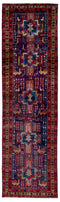 3'2" x 11'2" - Handmade Vintage Persian Style Rug