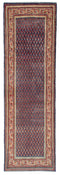 3'7" x 11'2" - Handmade Vintage Persian Style Rug