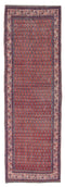 3'7" x 10' - Handmade Vintage Persian Style Rug