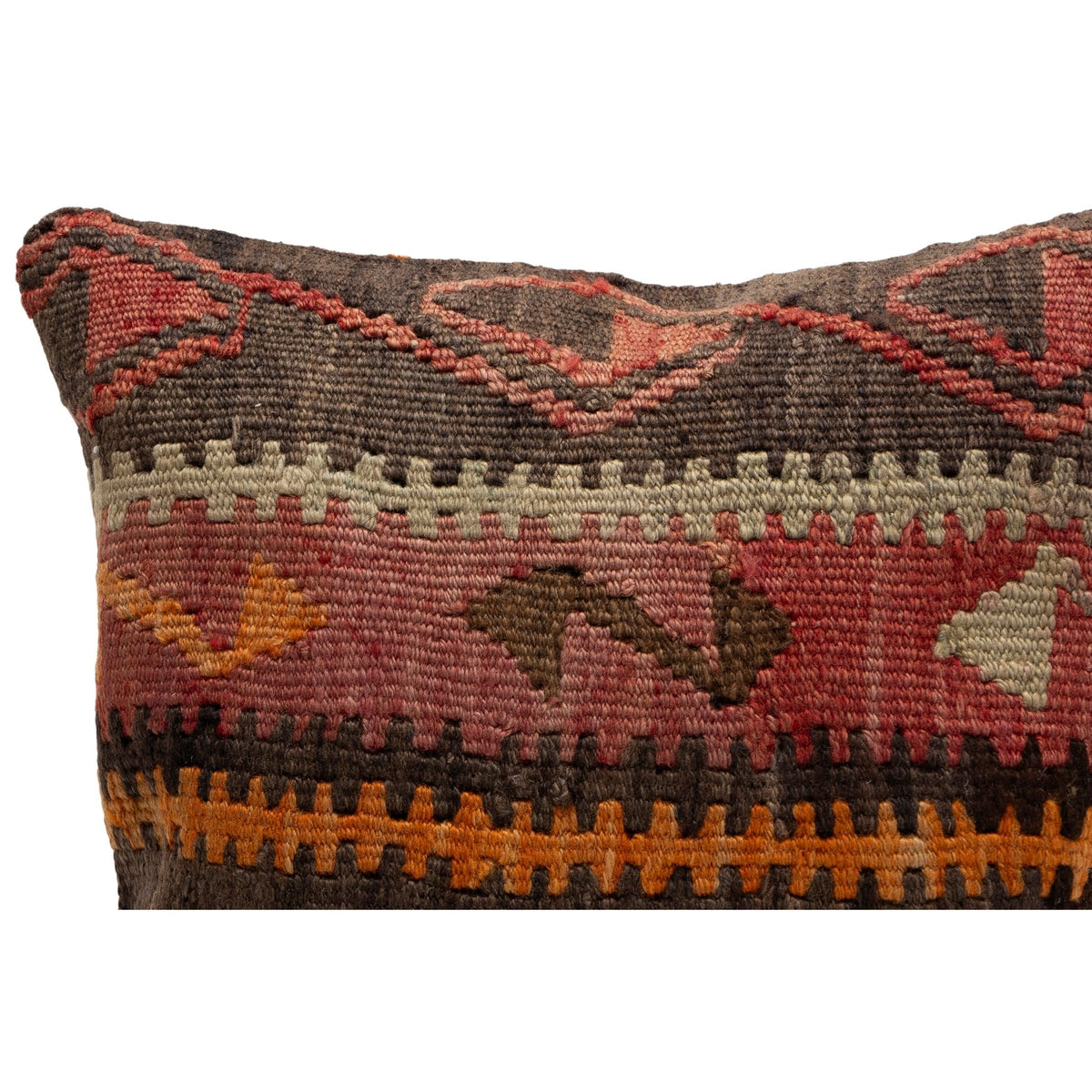 Handmade Kilim Throw Pillow Cover 16" x 16"