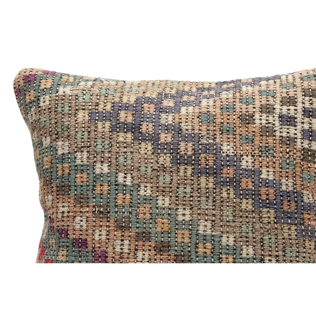 Handwoven Kilim Throw Pillow Cover 16" x 16"