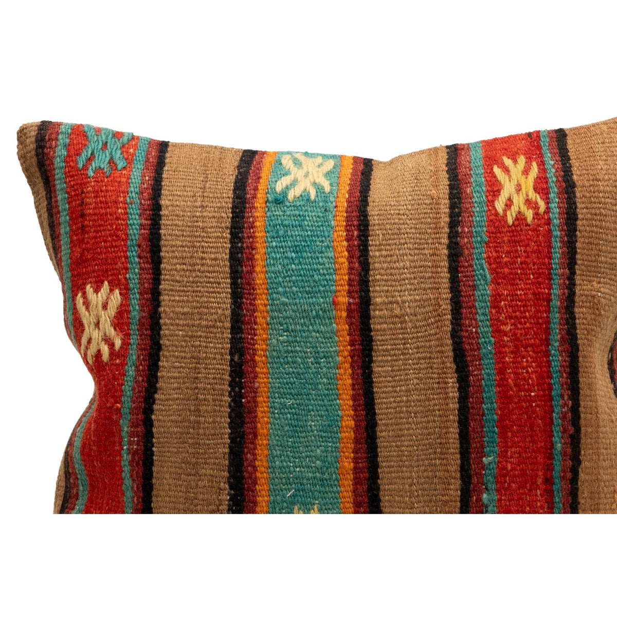 Authentic Kilim Throw Pillow Case 16" x 16"