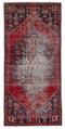 3'3" x 6'11" - Handmade Vintage Persian Style Rug