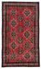3'11" x 6'10" - Handmade Vintage Persian Style Rug